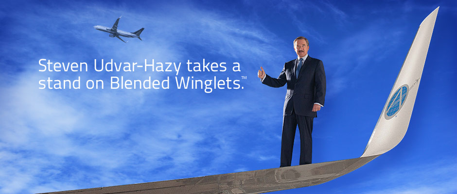 Steven Udvar-Hazy takes a stand on Blended Winglets.